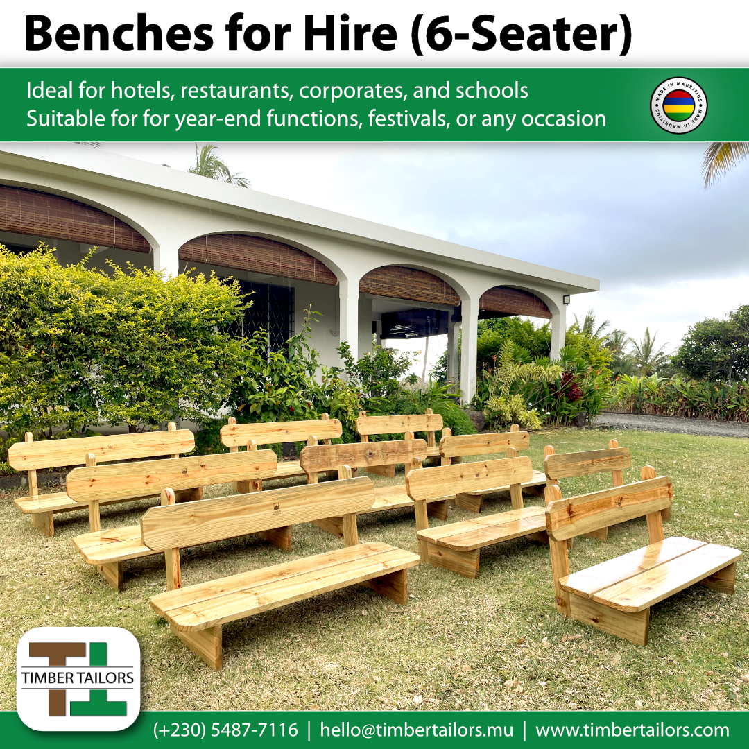 Timber Tailors Benches Hire
