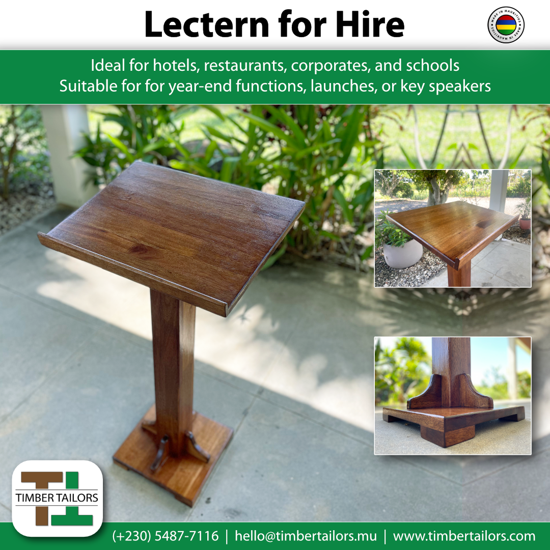 Timber Tailors Lectern Hire